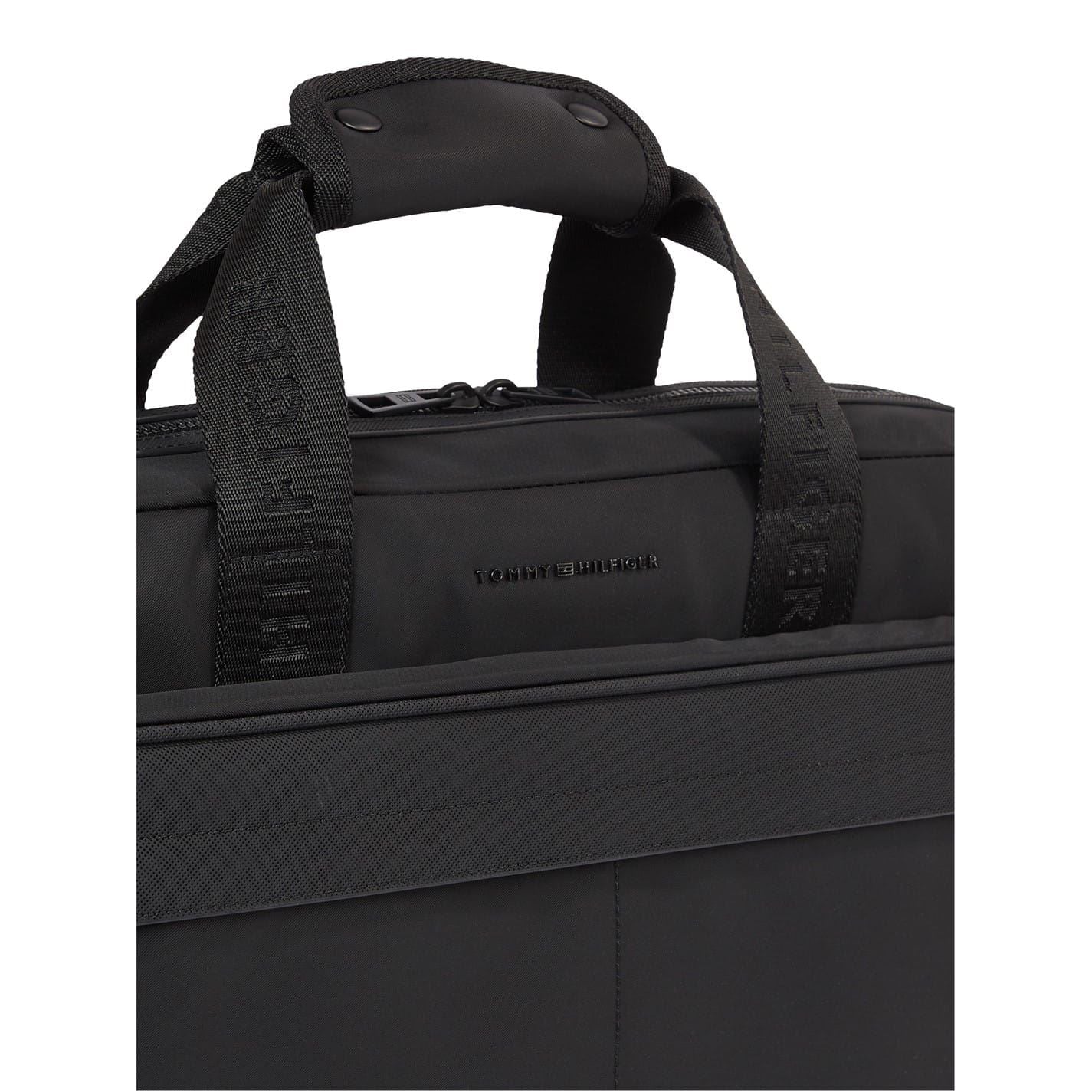 Tommy Hilfiger Laptop Handbag with Detachable Strap