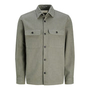 Jack and Jones Solid Patterned Chest Pocket Overshirt