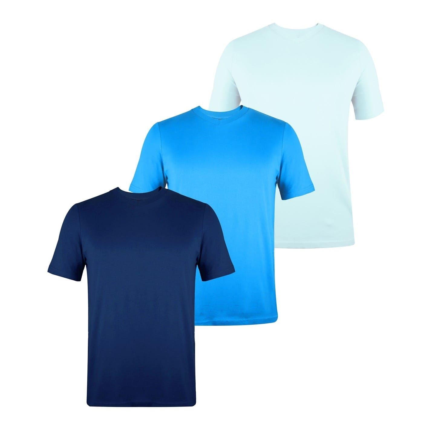 Donnay Mens Three Pack V Neck T-Shirt