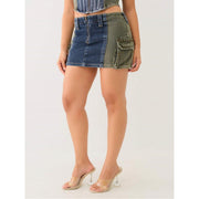 True Religion Fabric Mini Cargo Skirt