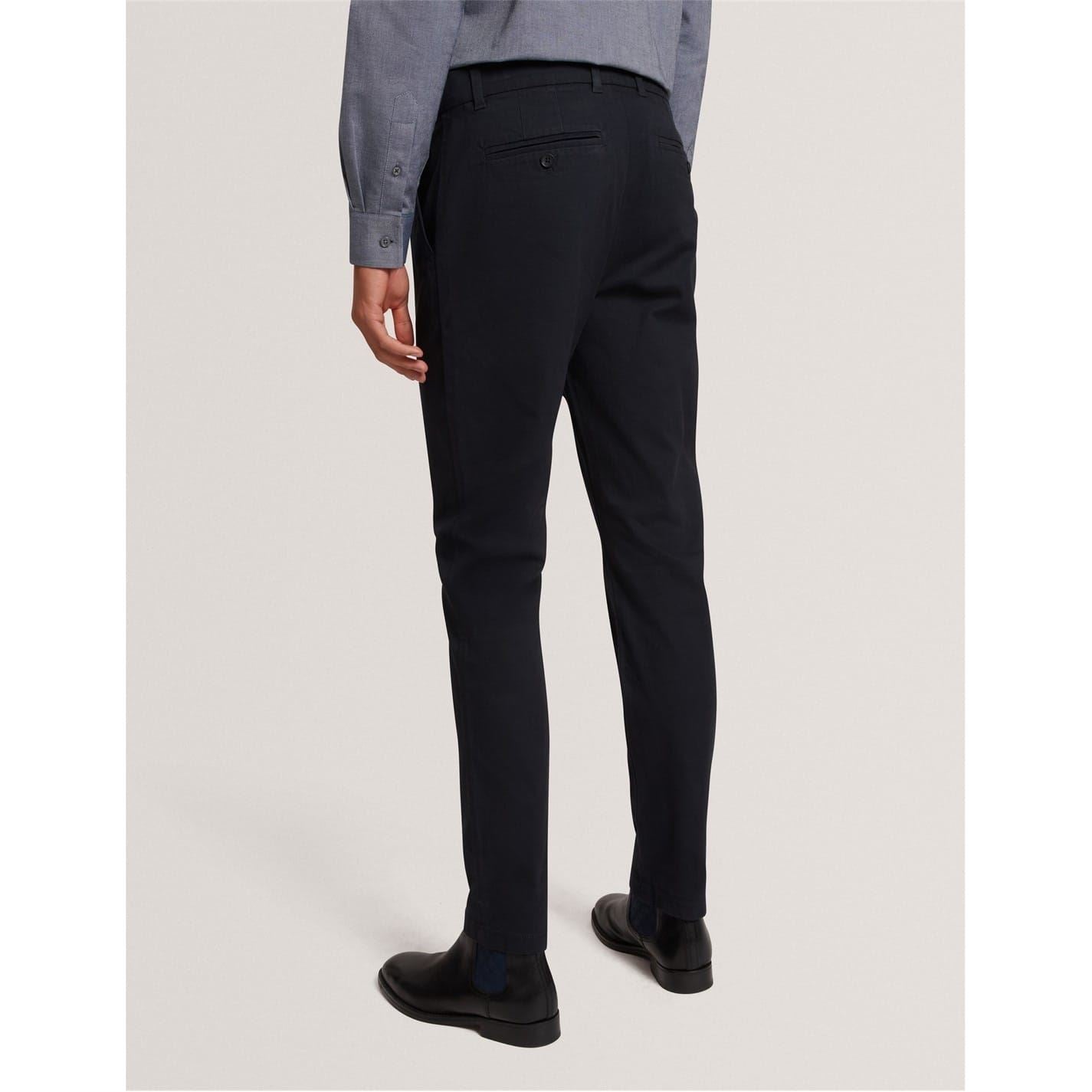 Ted Baker Solid Patterned Slim Chinos