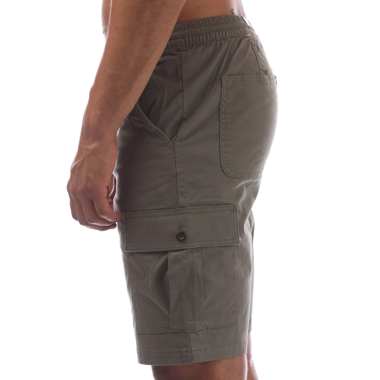 Farah Mens Crane Organic Stretch Twill Cargo Shorts