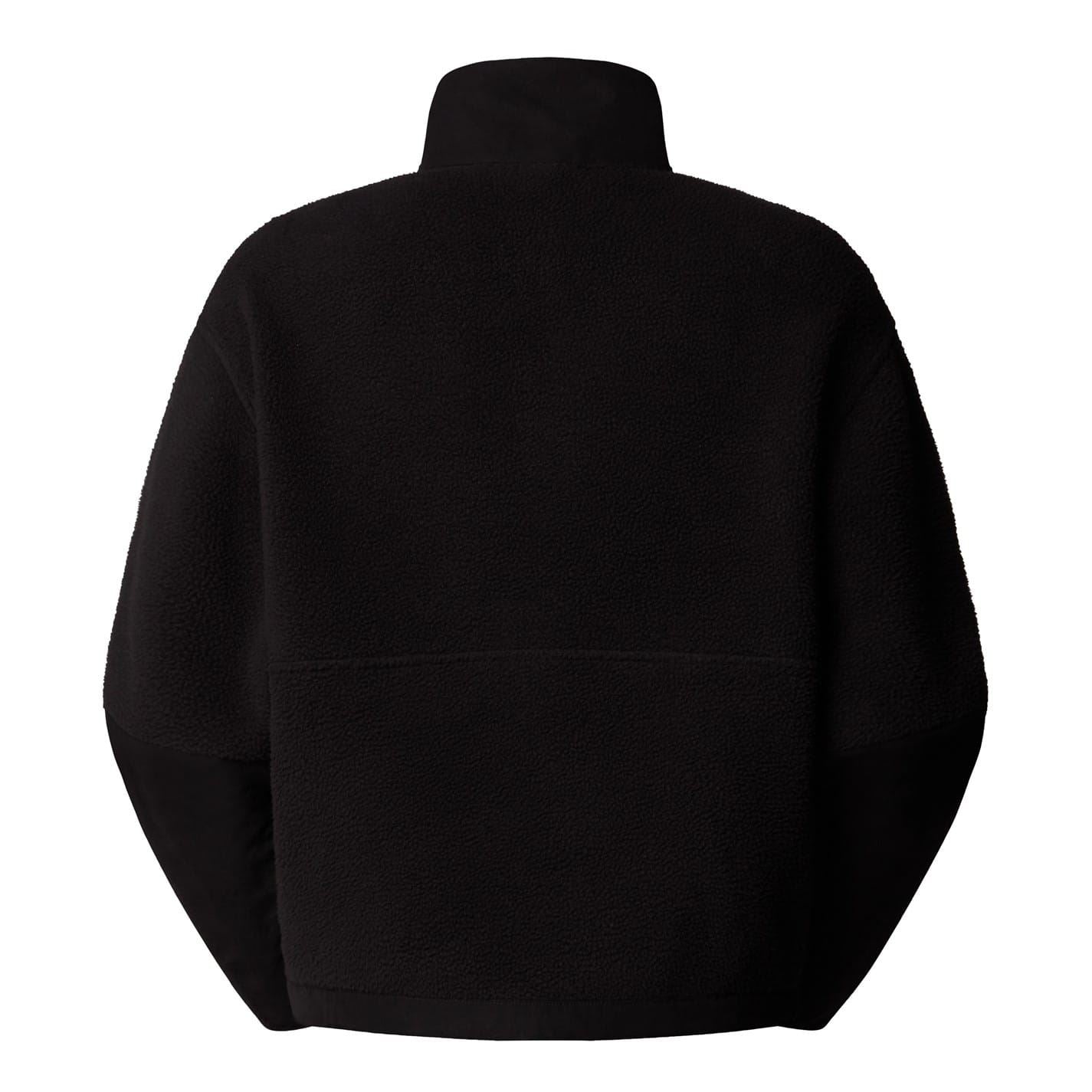 North Face Womens Yumiori Solid Patterned Half Zipper Ribbed Cuff Jacket