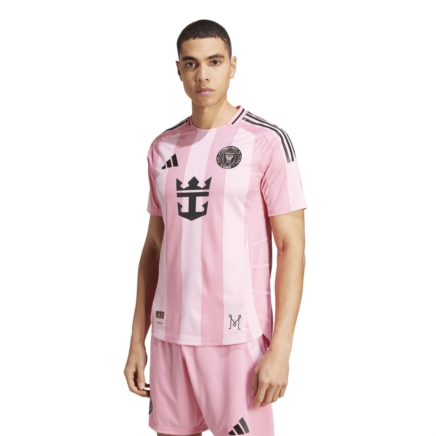 adidas Mens Inter Miami Authentic Home Shirt 25 26