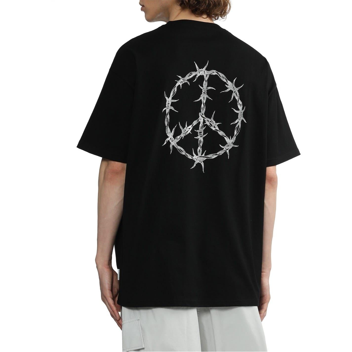 Five CM Wire Peace Lettering Regular Fit T-Shirt