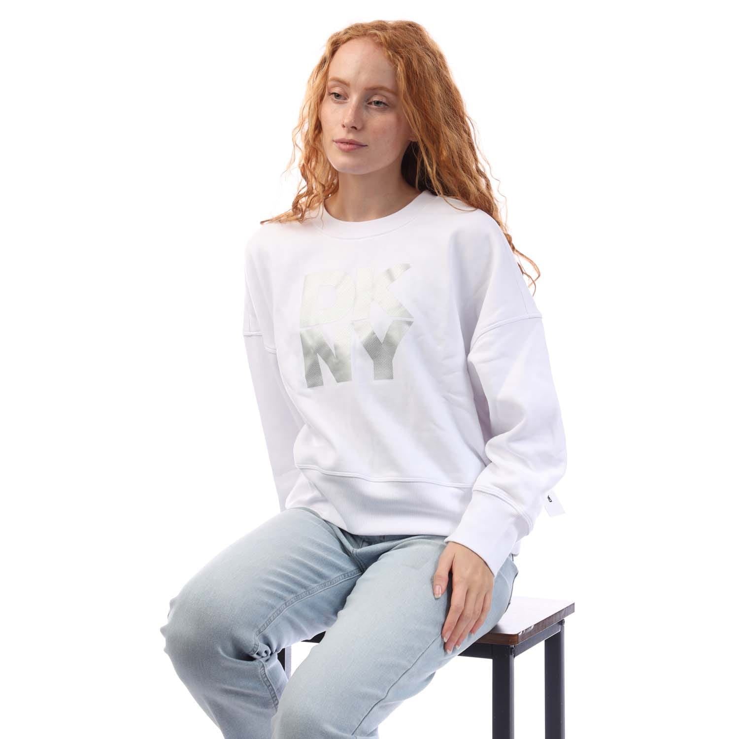 DKNY Foil Logo Crew Neck Sweat