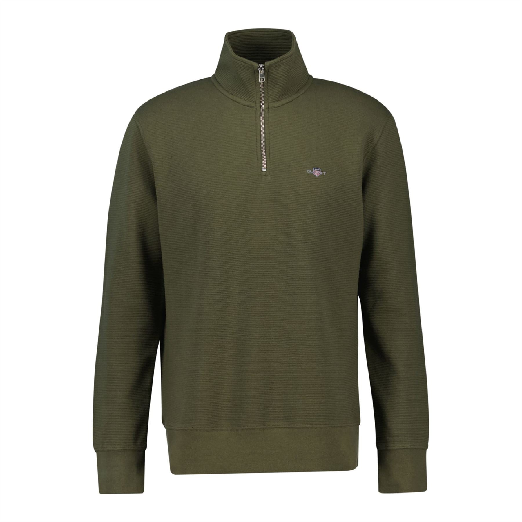 Gant Textured Half-Zip Sweatshirt
