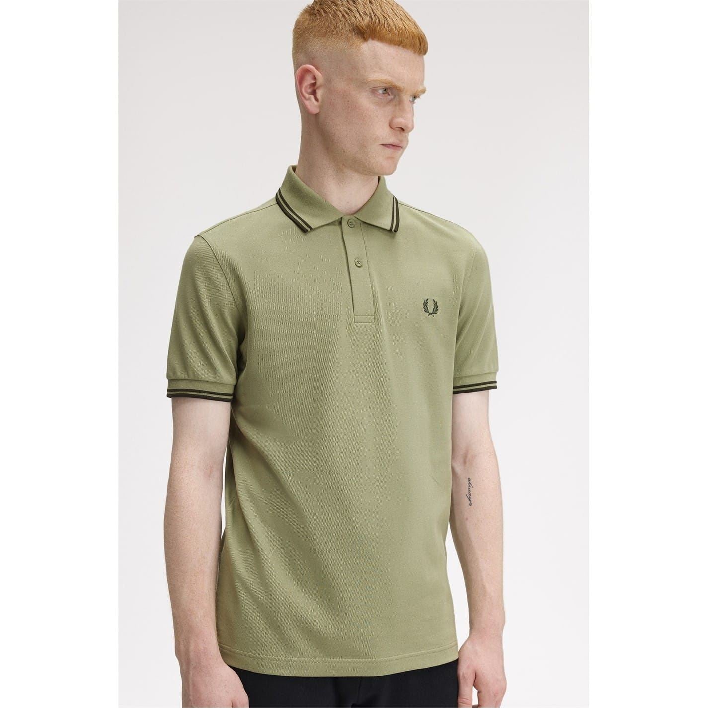 Fred Perry Sleeve Twin Tipped Polo Shirt