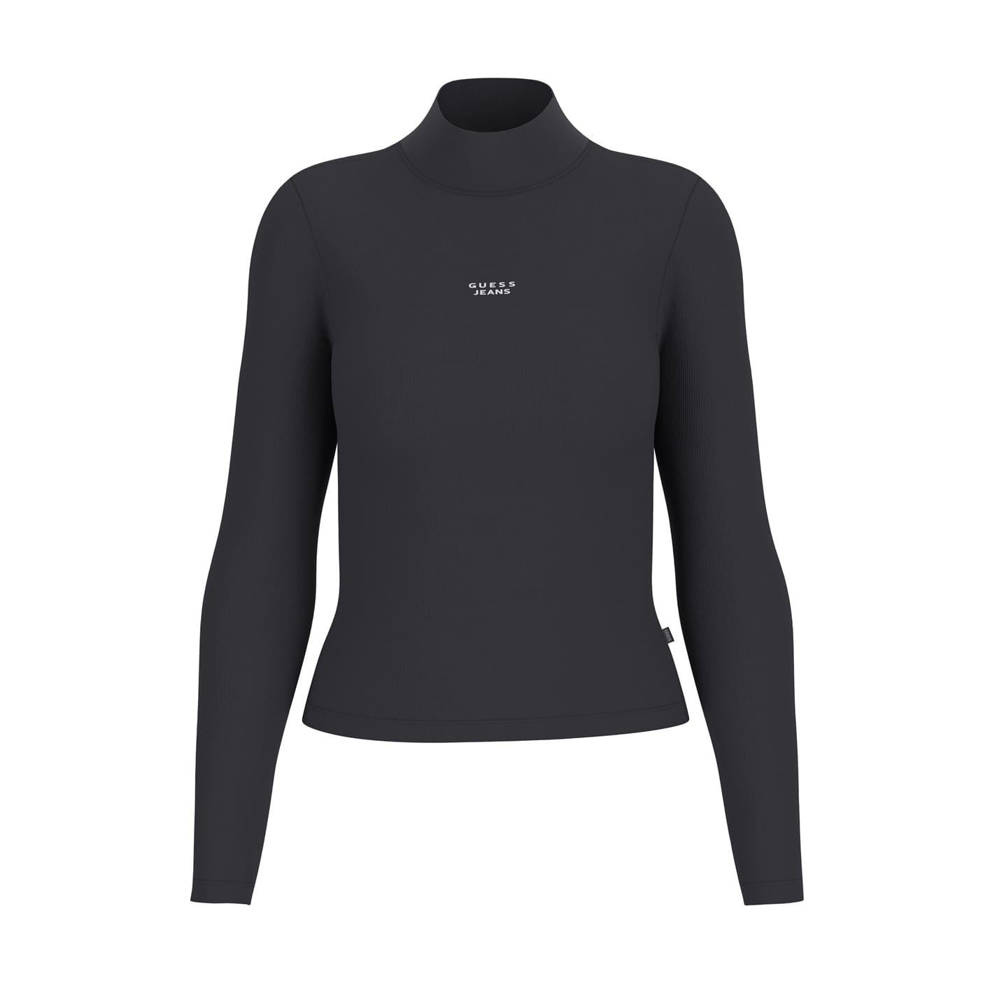Guess Turtle Neck Long Sleeve Slim Fit T-Shirt