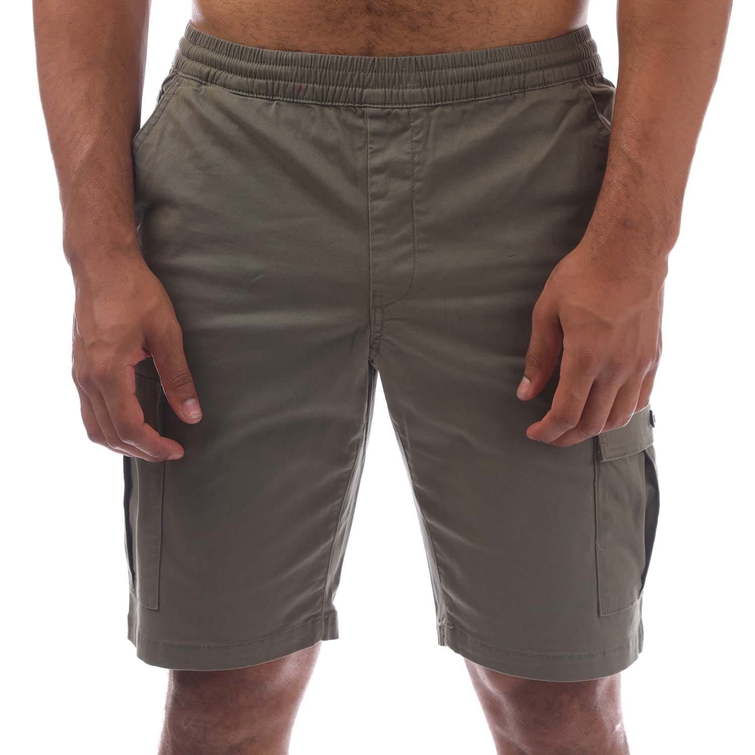 Farah Mens Crane Organic Stretch Twill Cargo Shorts