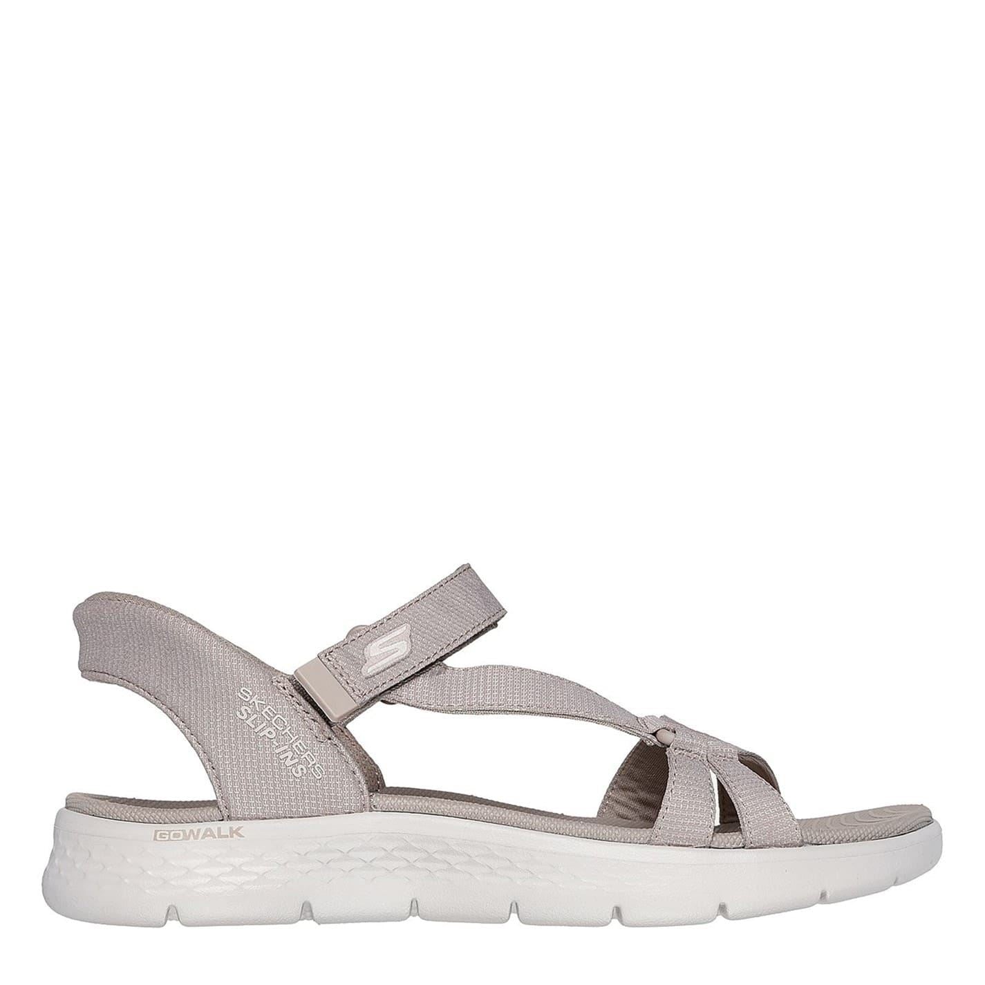 Skechers Slip Ins Heathered Flat Heel Open Toe Sandals