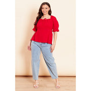 Wednesday Girls Square Neck Relaxed Fit Blouse