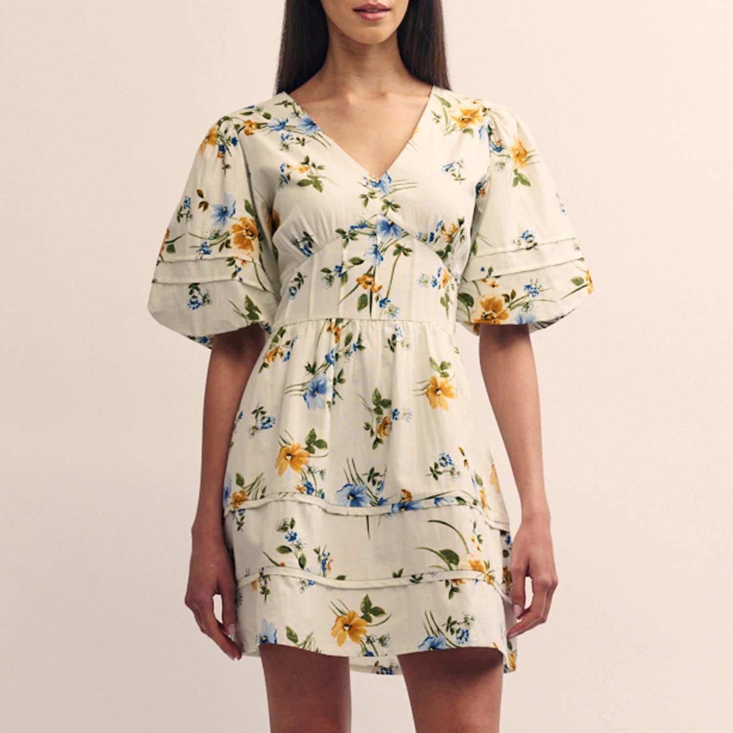 Nobodys Child Floral Clover Mini Dress