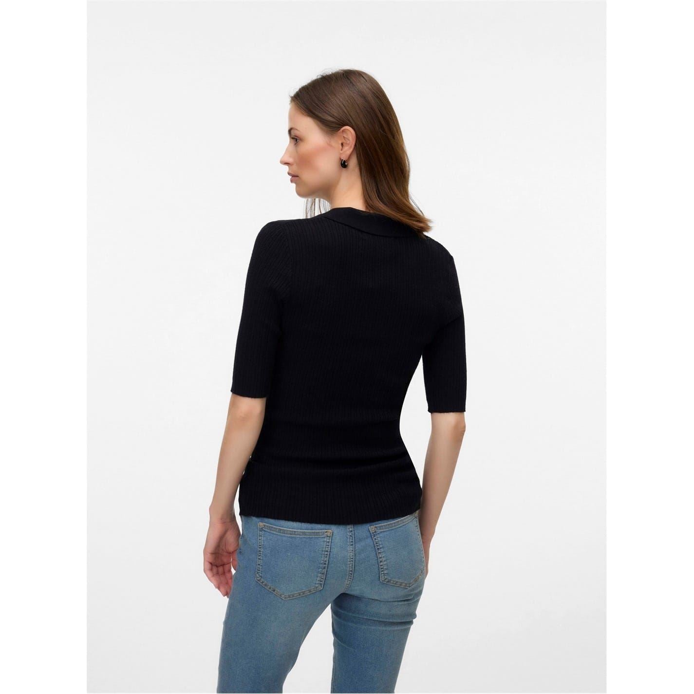 Mamalicious V-Neck Three-Quarter Sleeve Sweatshirt