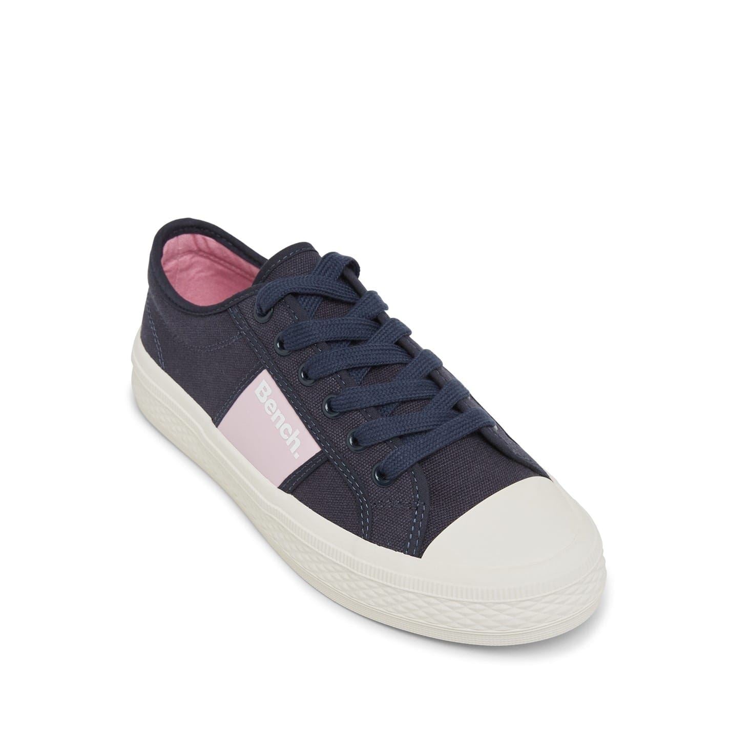 Bench Vicky Canvas Low Top Sneakers with Lettering