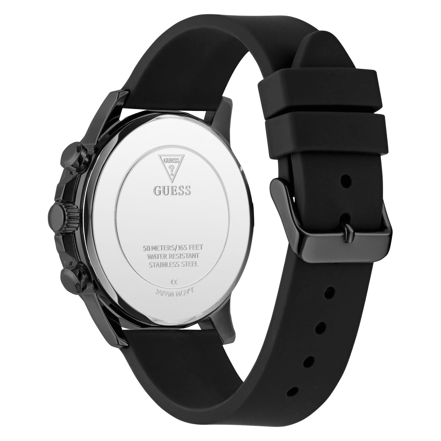 Guess Analogue Rubber Strap Watch