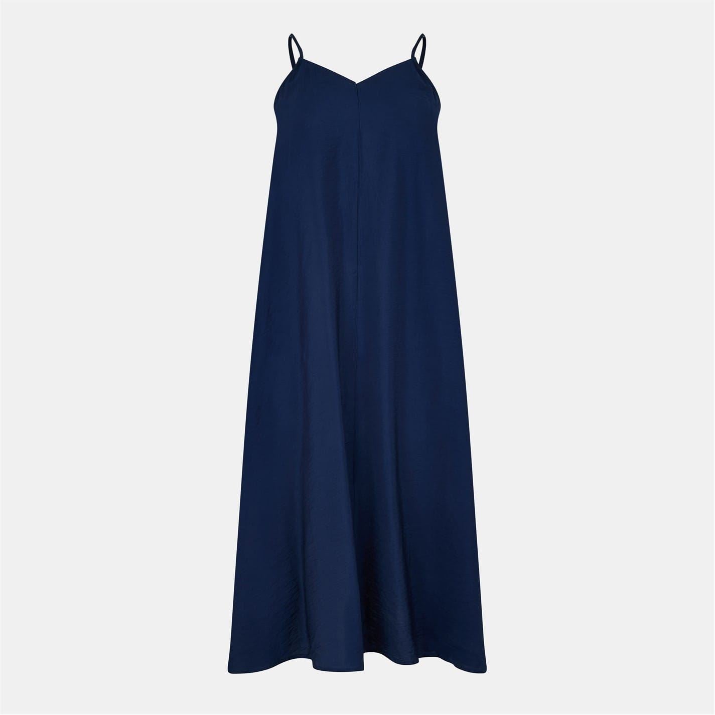 Vero Moda Josie Spaghetti Strap Midi Slip Dress