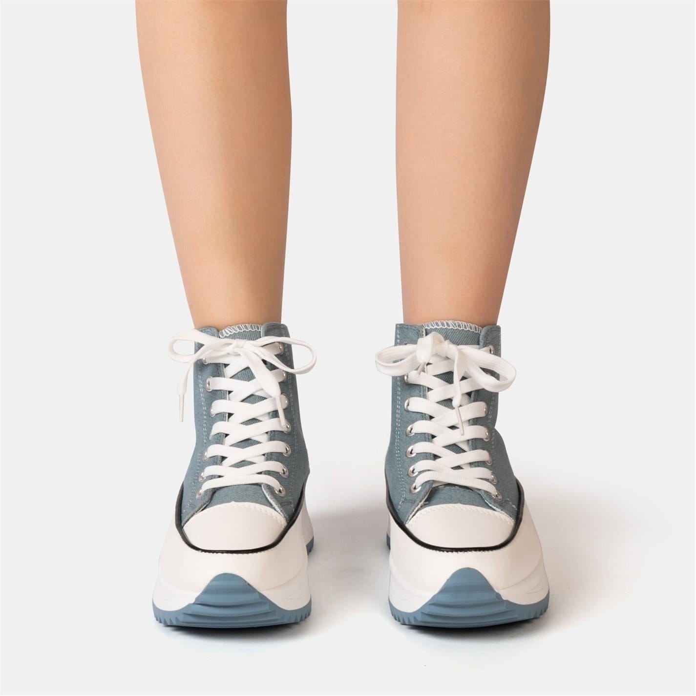 Firetrap Platform Hi Top Ladies Trainers