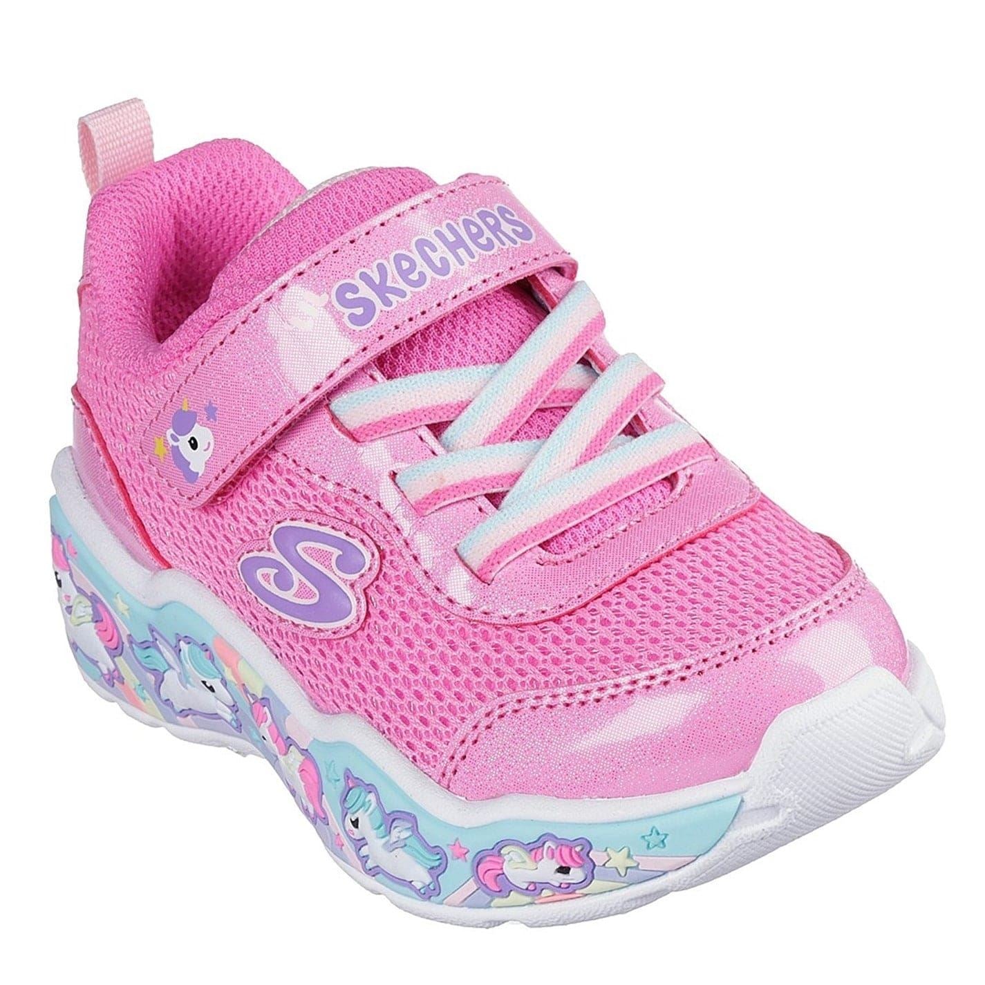 Skechers Girls Graphic Print Low Top Sneakers