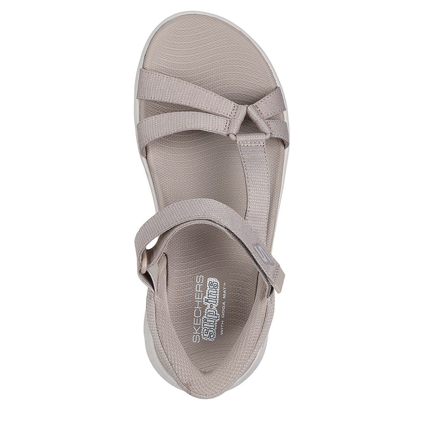 Skechers Slip Ins Heathered Flat Heel Open Toe Sandals