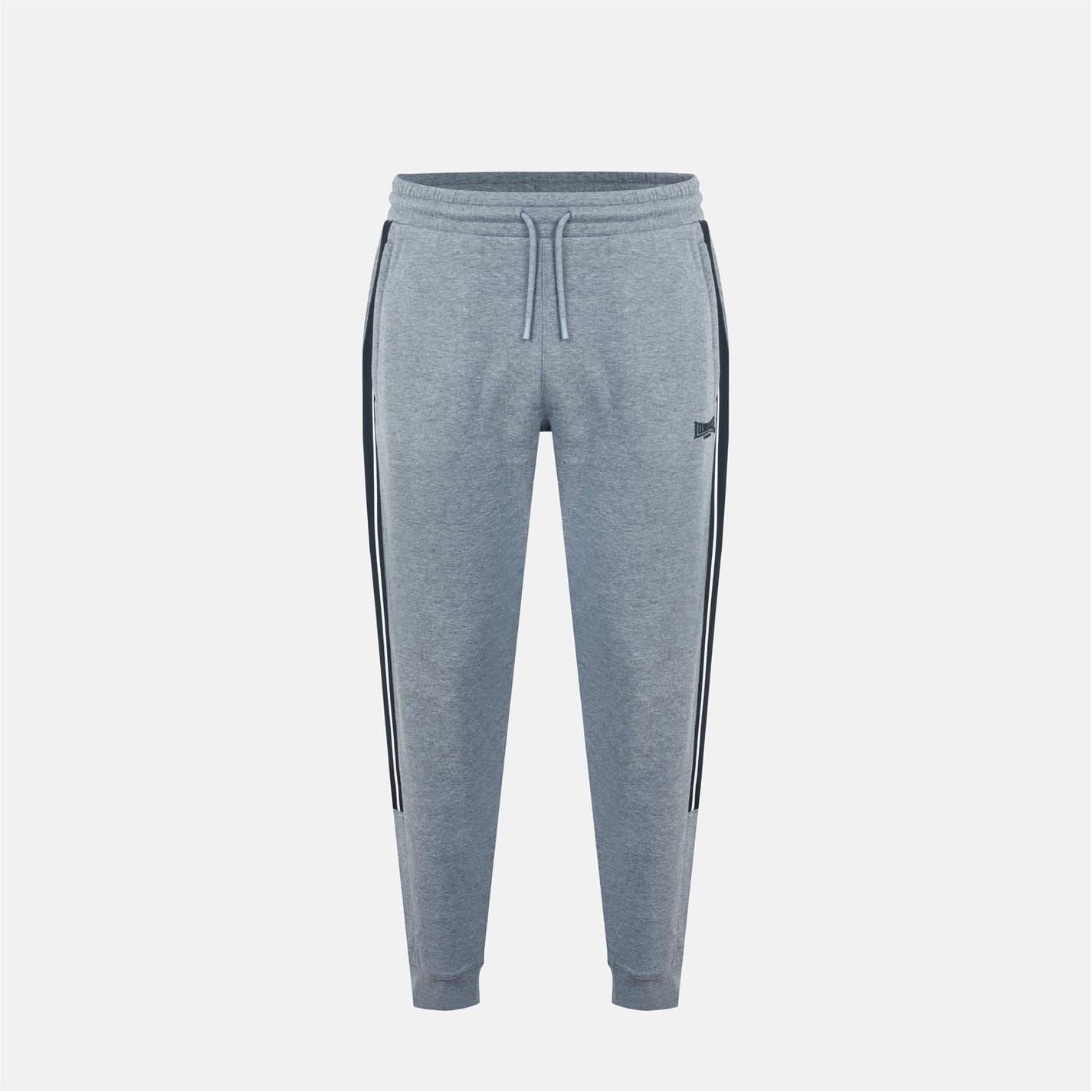 Lonsdale Ribbed Cuff Solid Patterned Slim Joggers