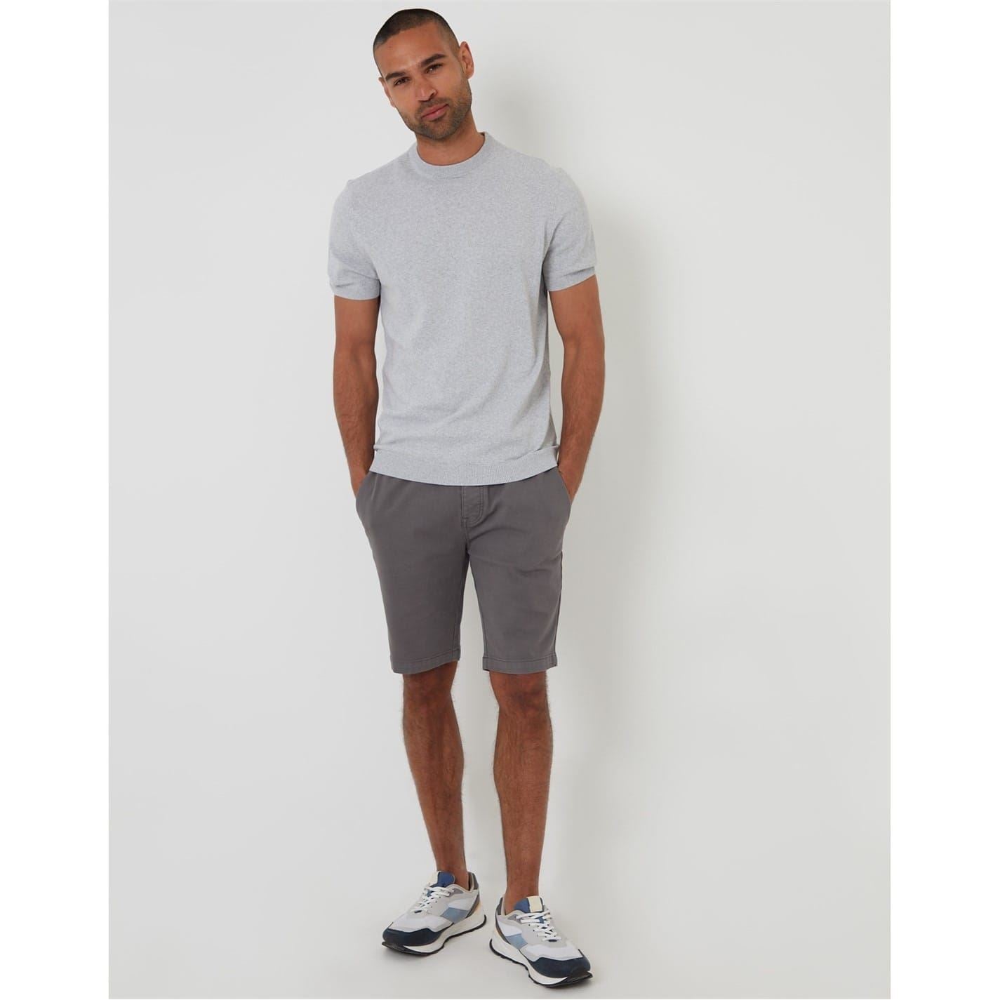 Threadbare Rib Crew Neck Short Sleeve Regular Fit T-Shirt