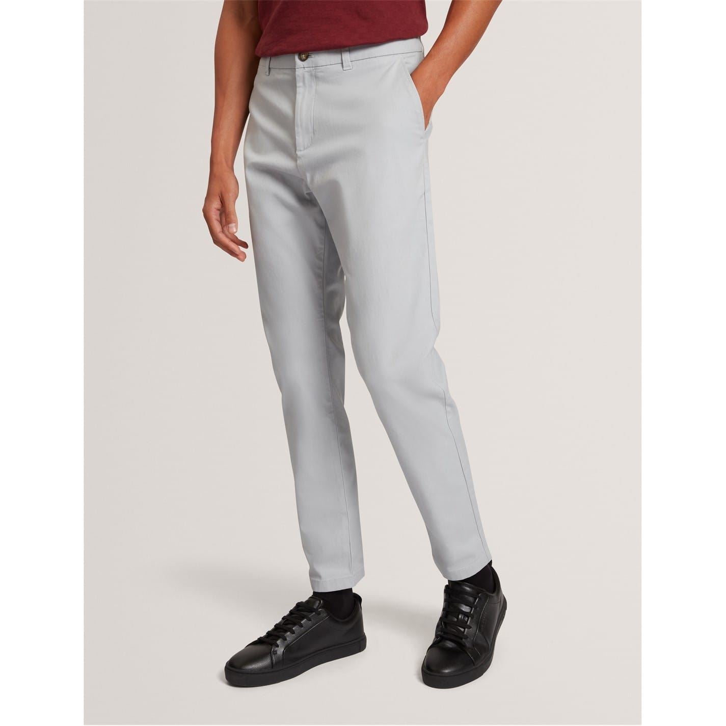 Ted Baker Solid Patterned Slim Chinos