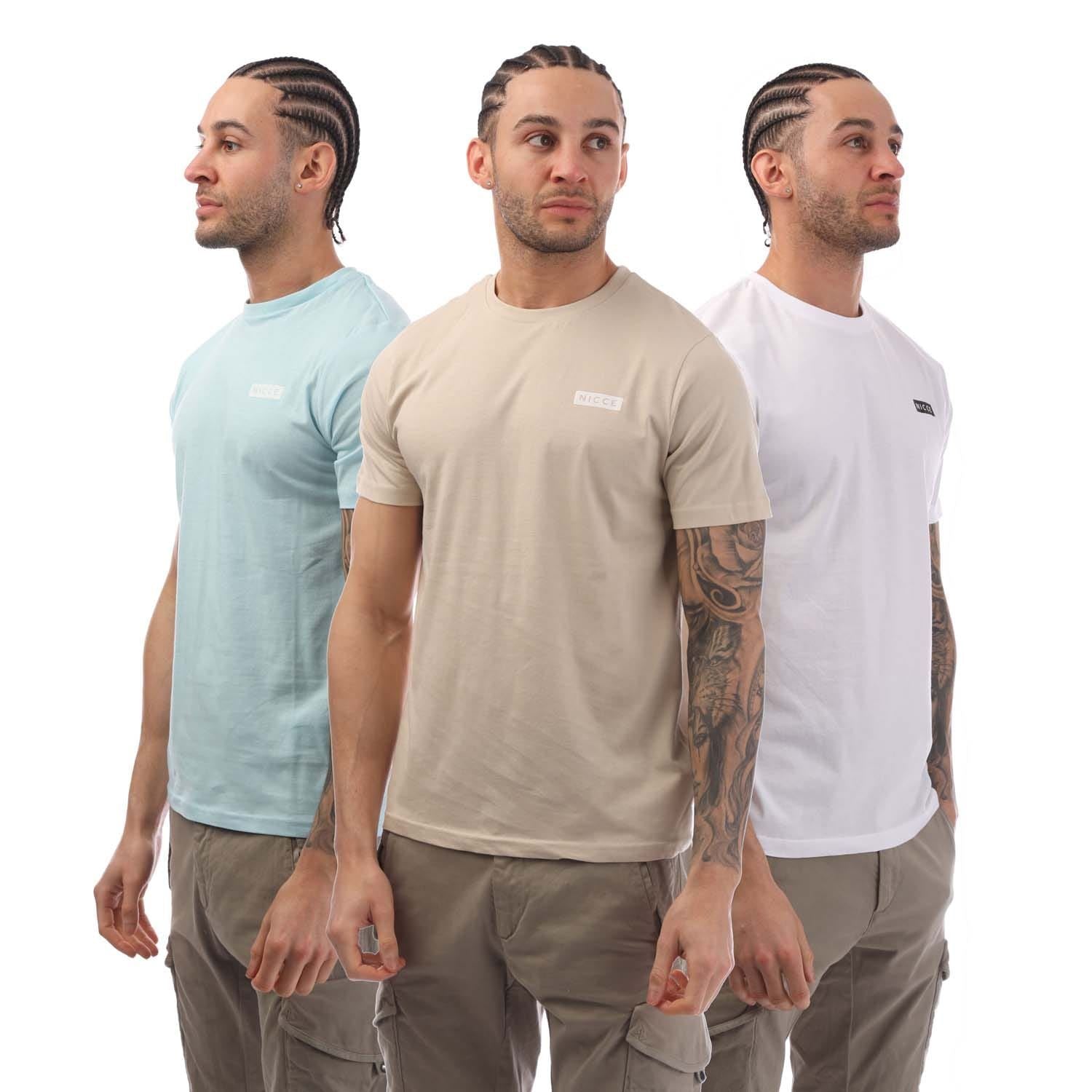 NICCE Mens Krylbo 3 Pack T-Shirts