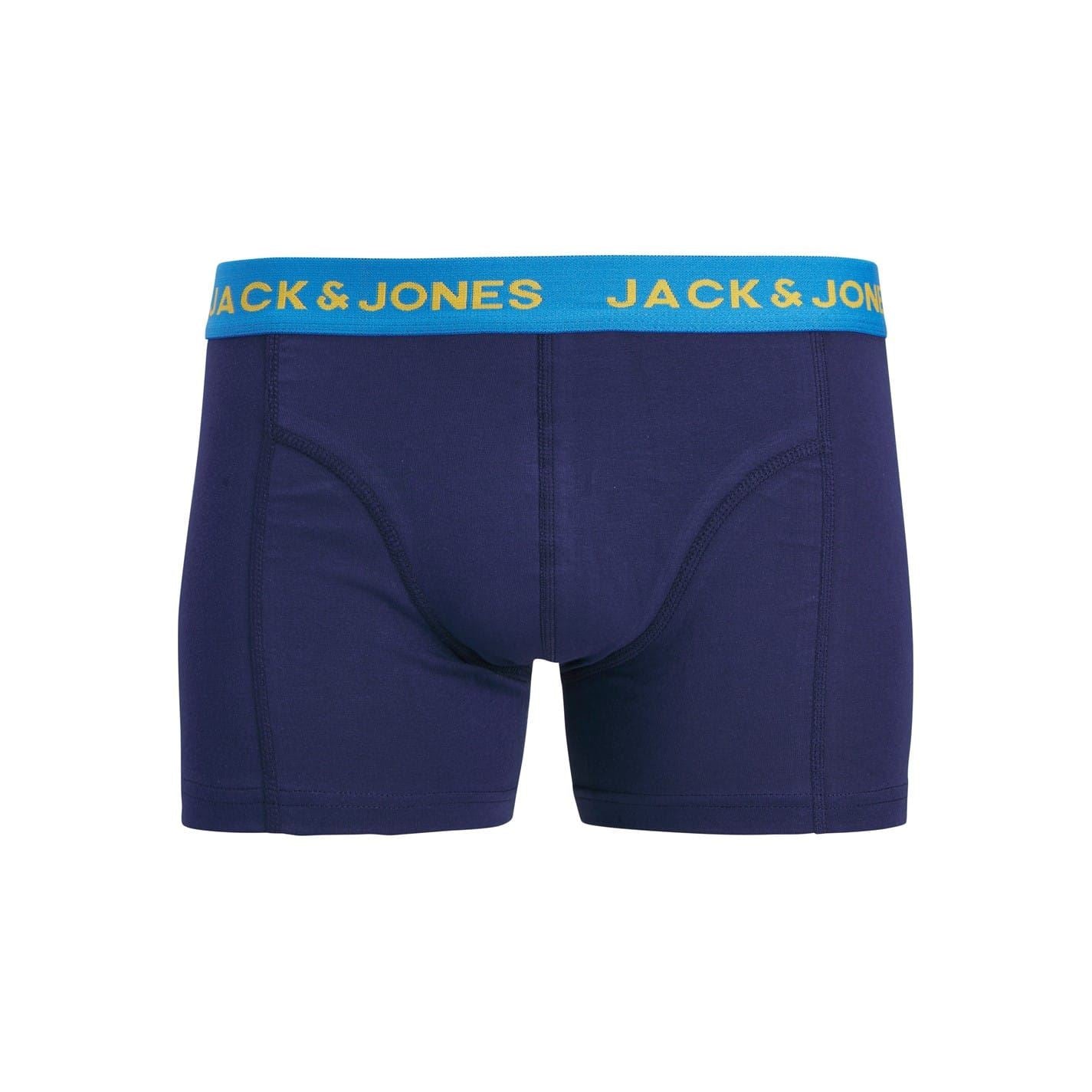 Jack and Jones Plain Design 3 Pack Trunks