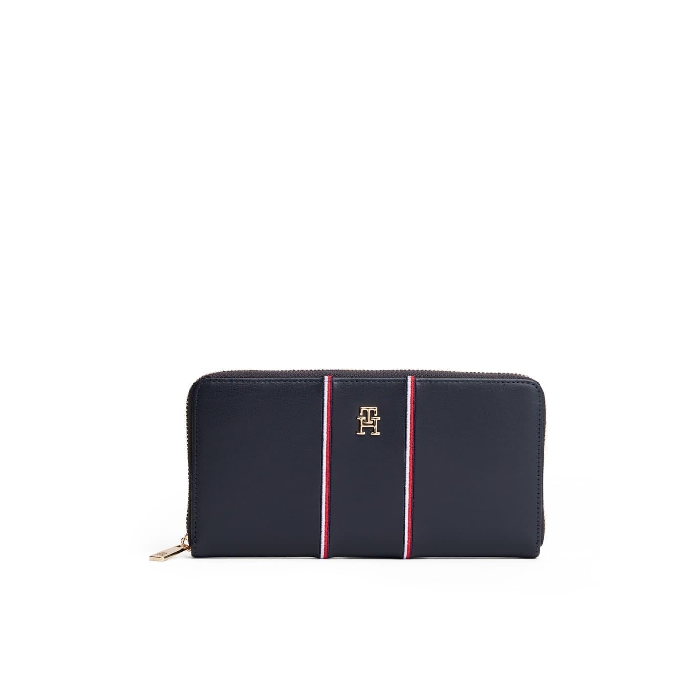 Tommy Hilfiger Icon Stripe Patterned Zip Around Wallet
