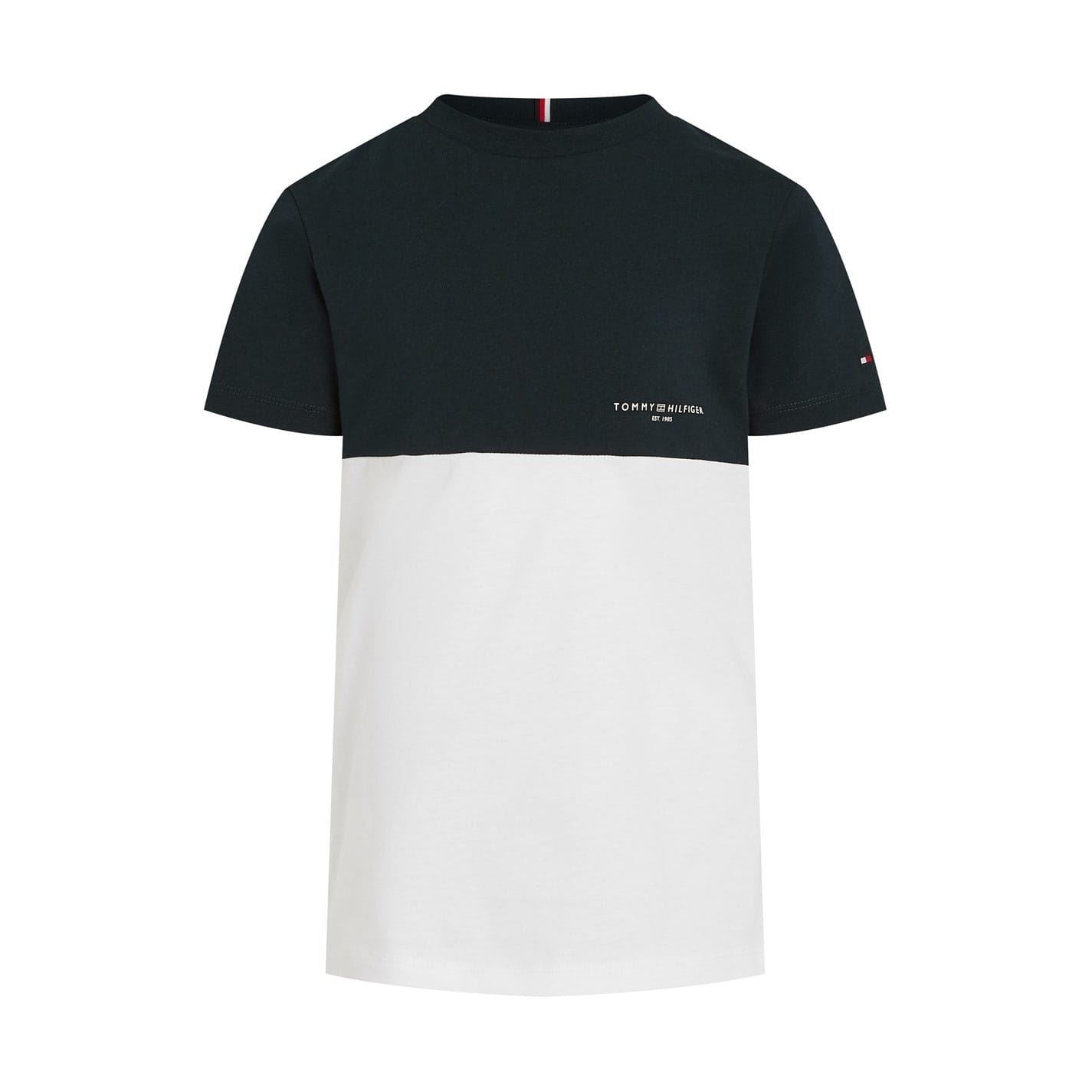 Tommy Hilfiger Colourblock Crew Neck Short Sleeve T-Shirt and Short Set