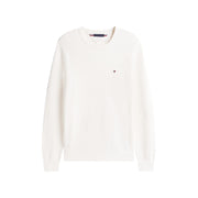 Tommy Hilfiger Crew Neck Ribbed Collar Long Sleeve Sweater