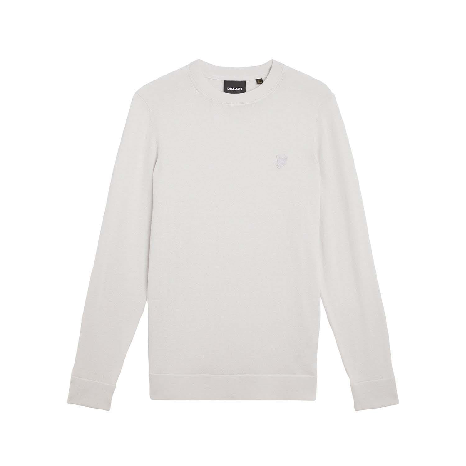 Lyle And Scott Tonal Superfine Cotton Crew Neck Jumper