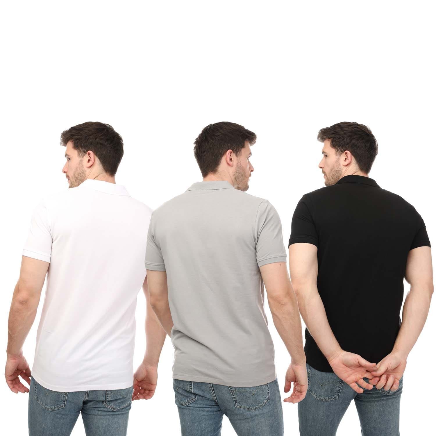 Jack and Jones Mens JXJ 3 Pack Polo Shirts