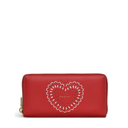 Radley Heart Cut Out Long Leather Purse