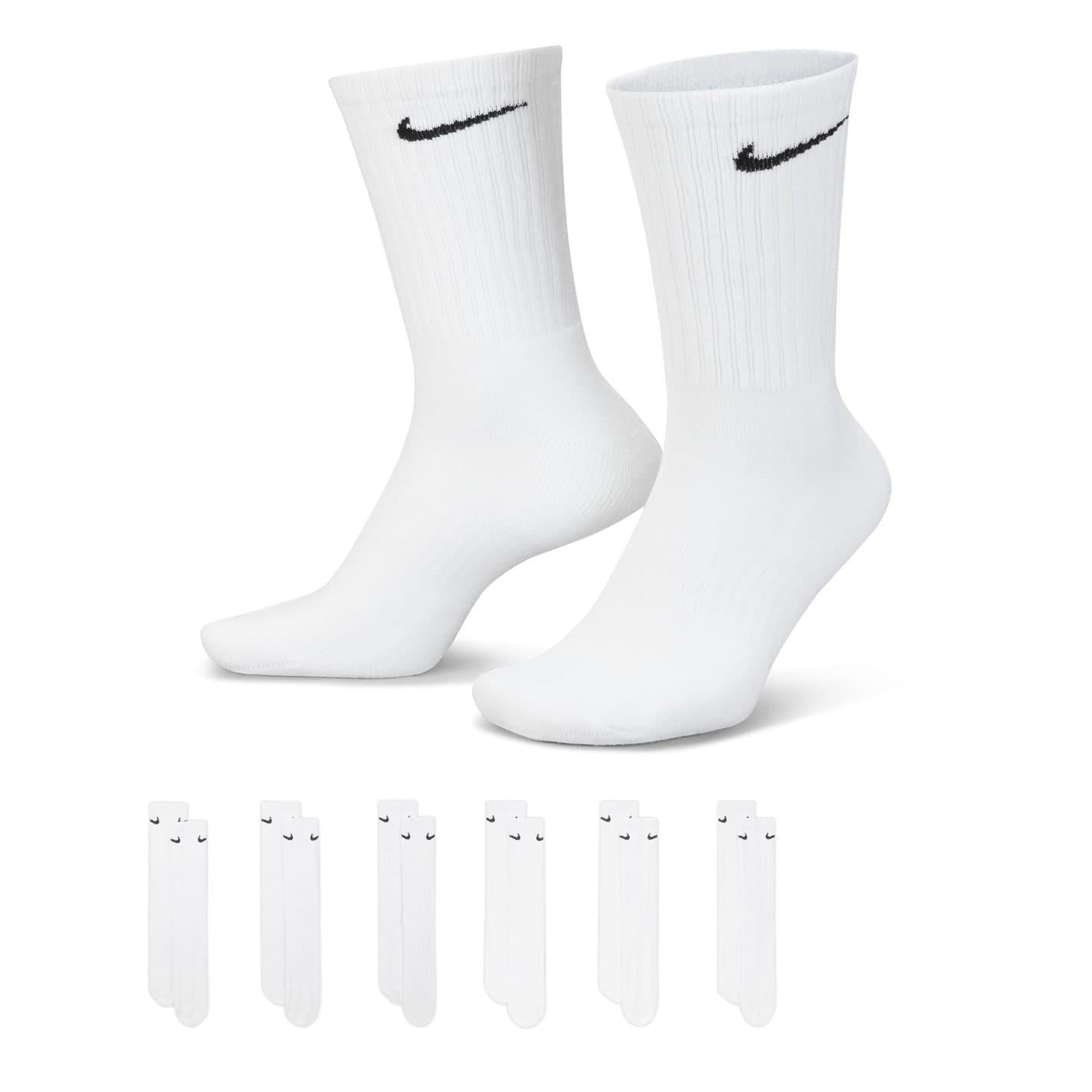 Nike 6 Pack Cushioned Training Crew Socks