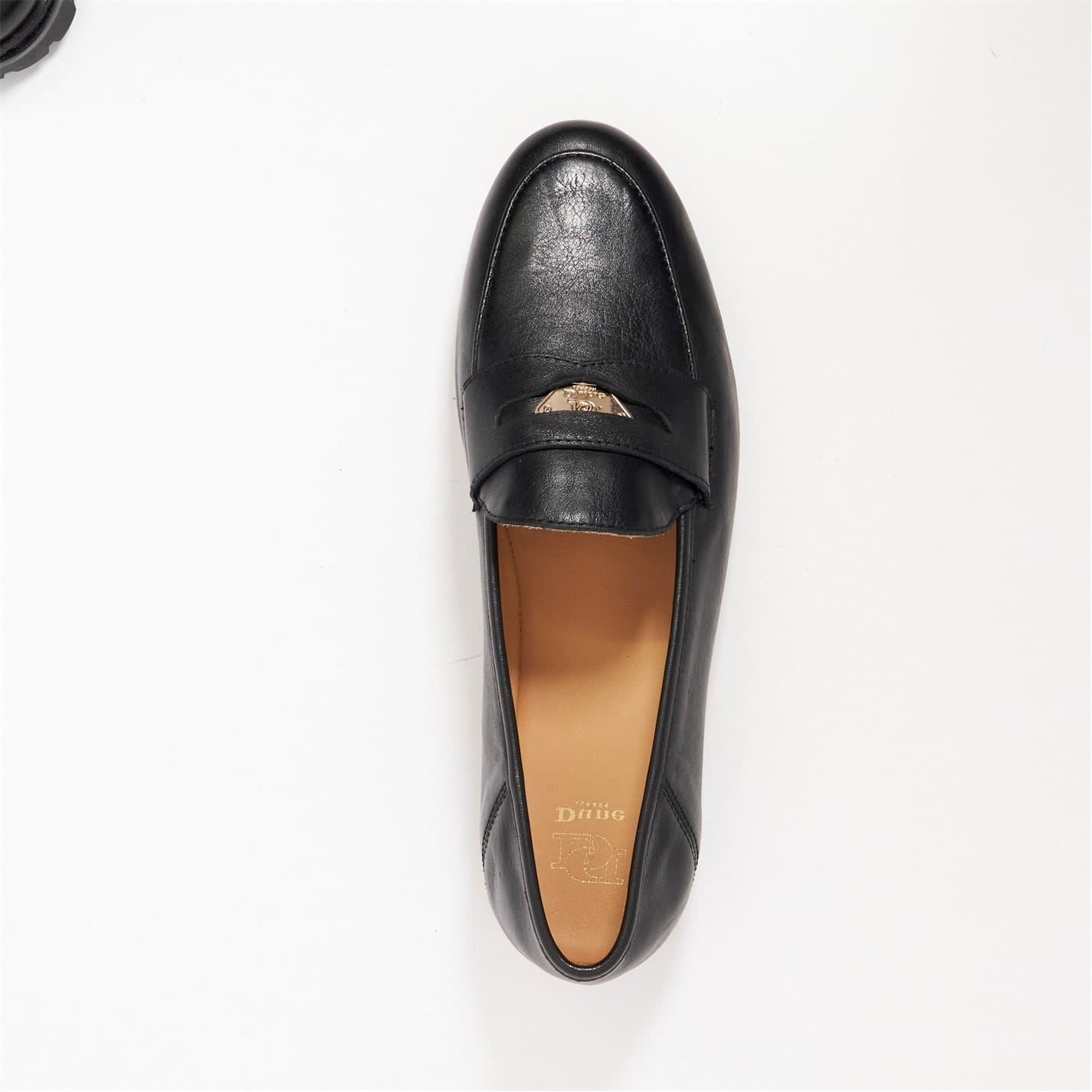 Dune London Solid Patterned Greek Penny Loafers