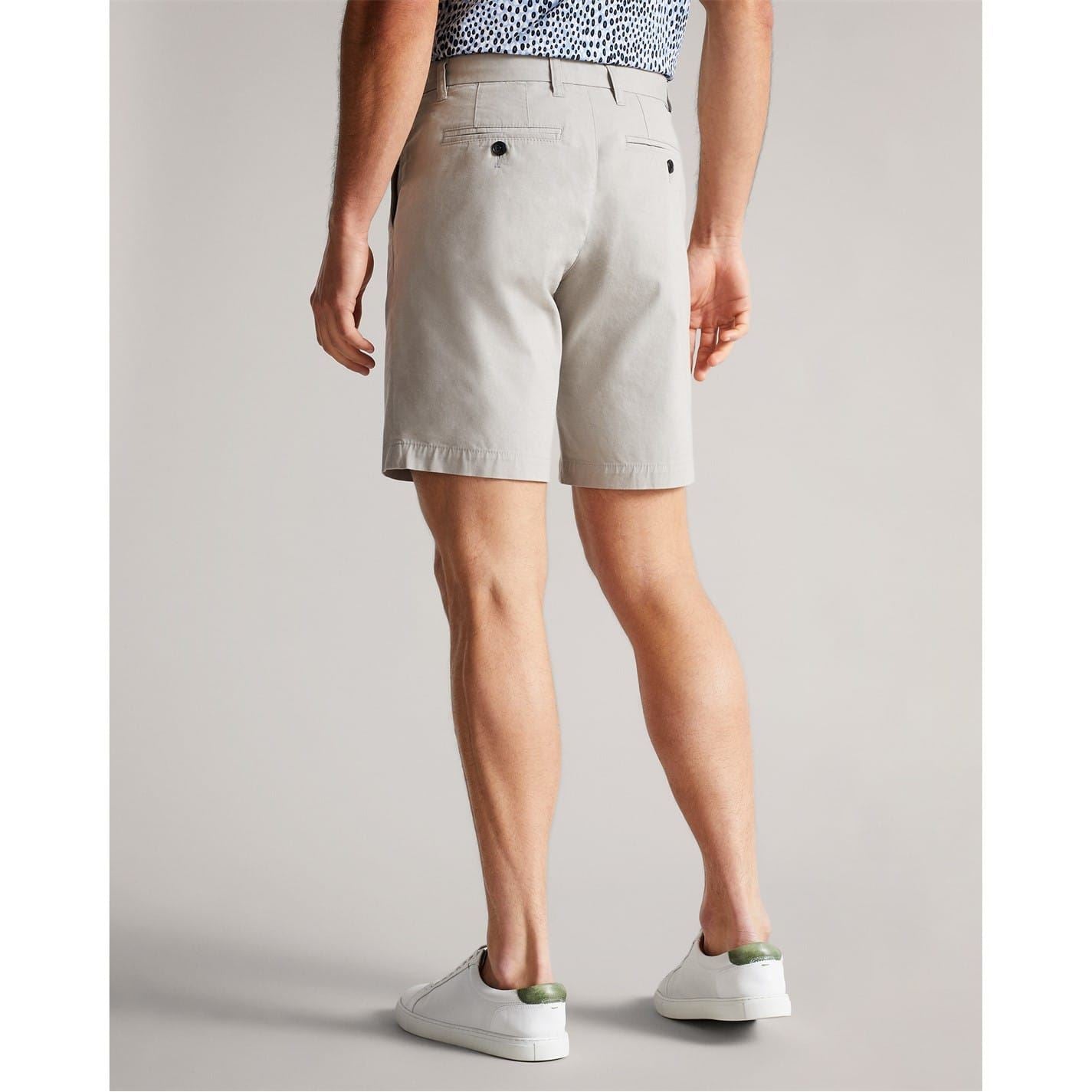 Ted Baker Solid Patterned Chino Shorts