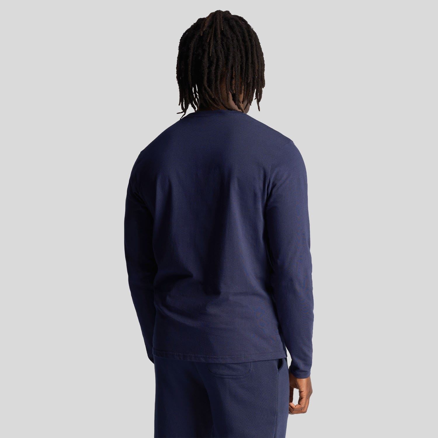 Lyle And Scott Co-Ordinate Print Plain Long Sleeve T-Shirt