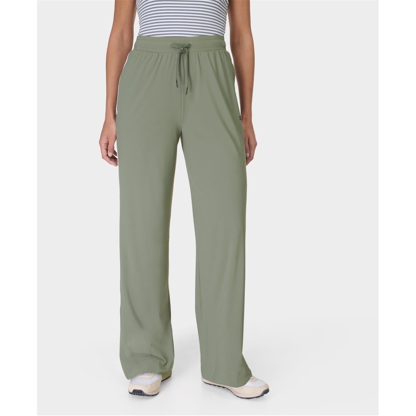 Sweaty Betty Solid Patterned Wide Leg Trousers
