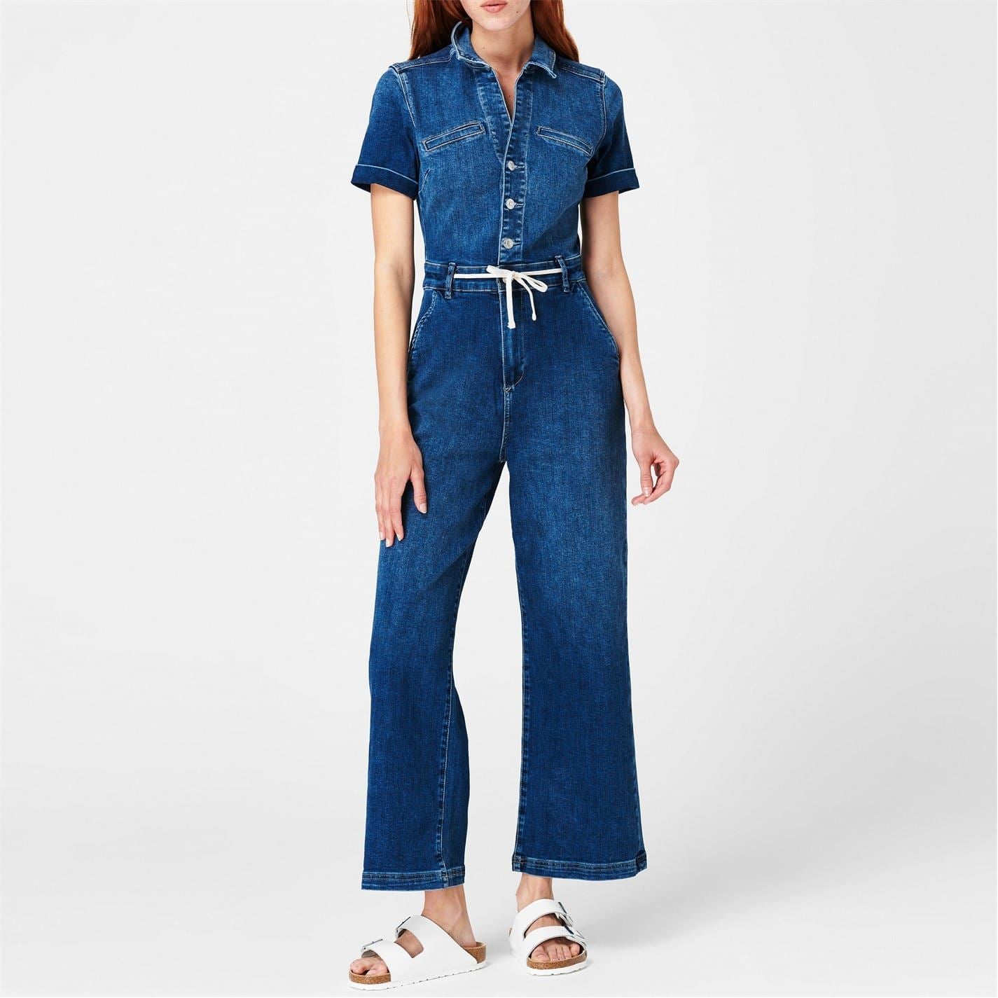 Paige Carly Denim Jumpsuit