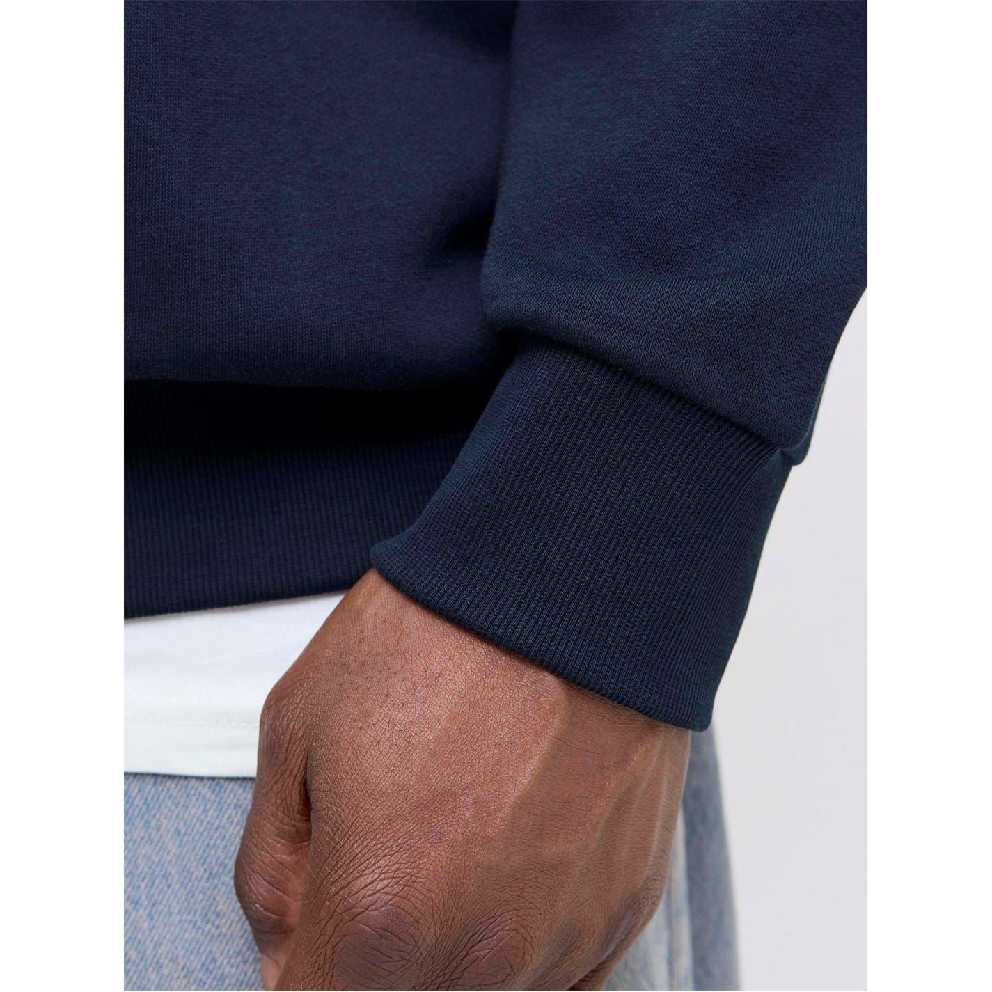 Jack and Jones Printed Logo Hooded Neck Long Sleeve Sweatshirt