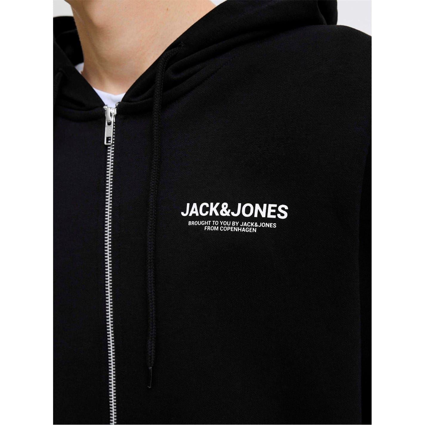 Jack and Jones Regular Fit Wordmark Hoodie Jogger Full Track Suits