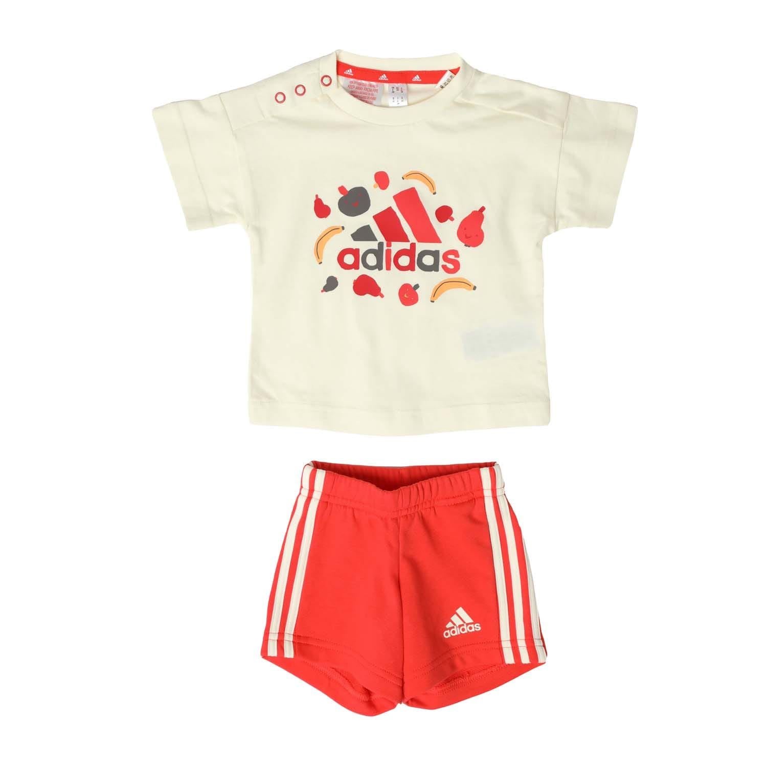 adidas Juniors Essentials Allover IFruit Print Tee Set