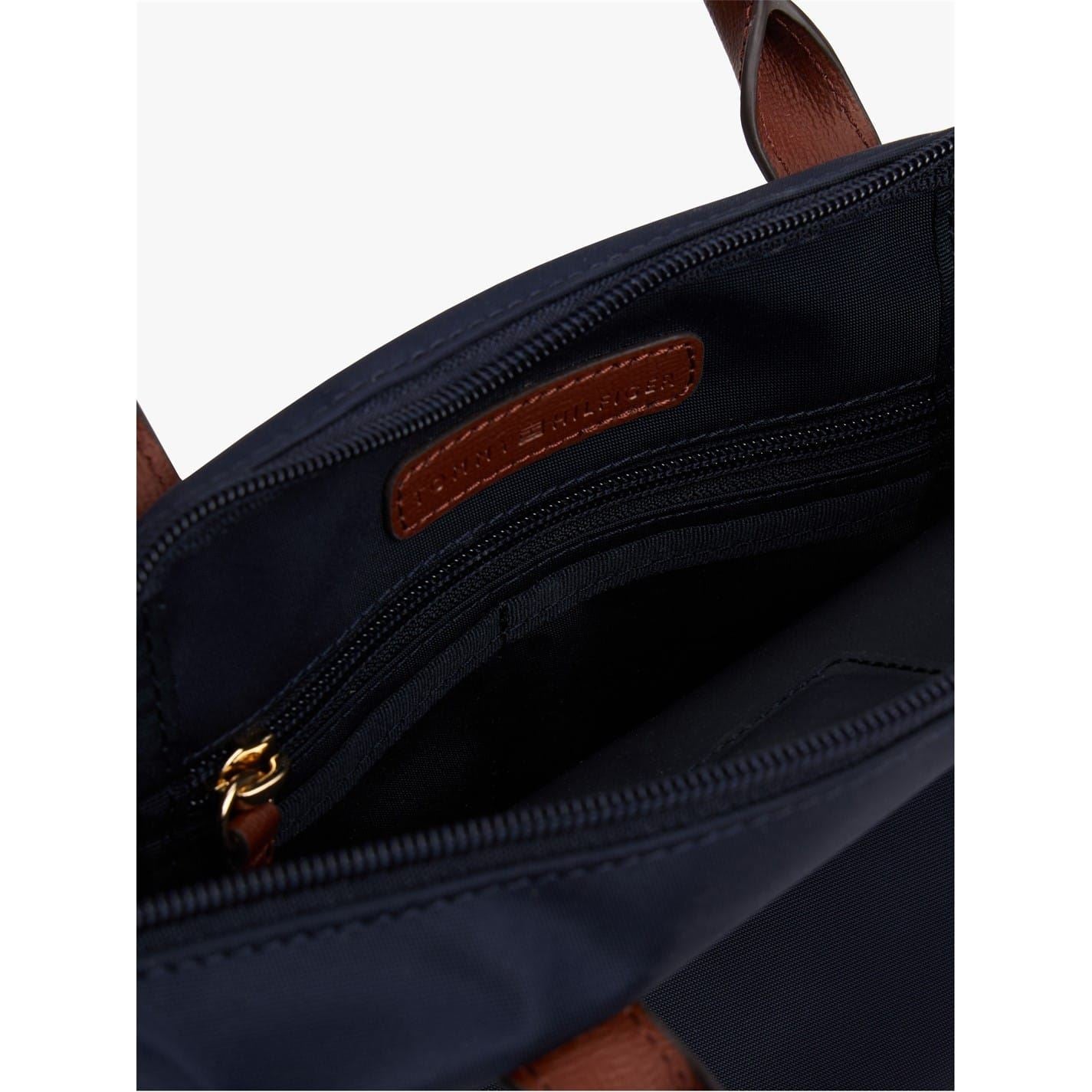 Tommy Hilfiger Popette Mini Trapezoid Tote with Gold Tone Hardware