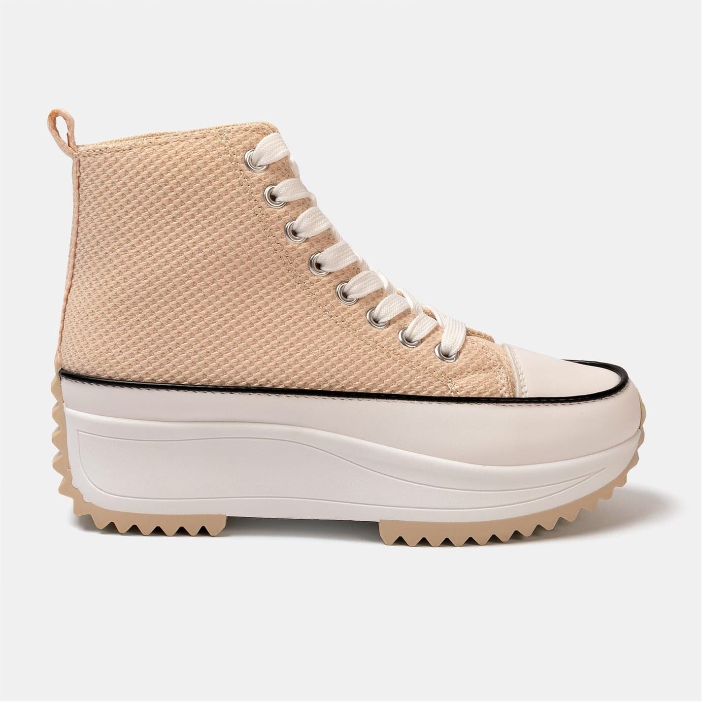 Firetrap Platform Hi Top Ladies Trainers