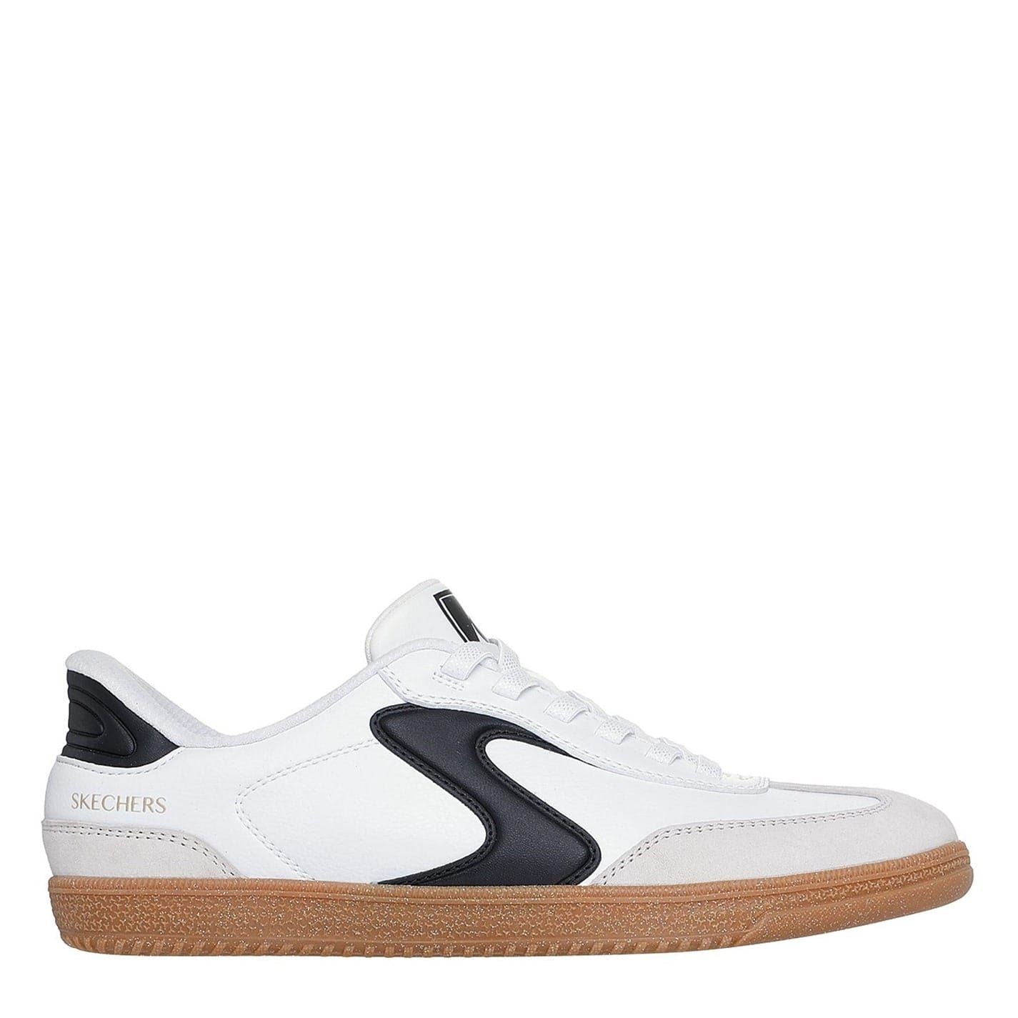 Skechers Duraleather Suede Bungee Low Top Sneakers