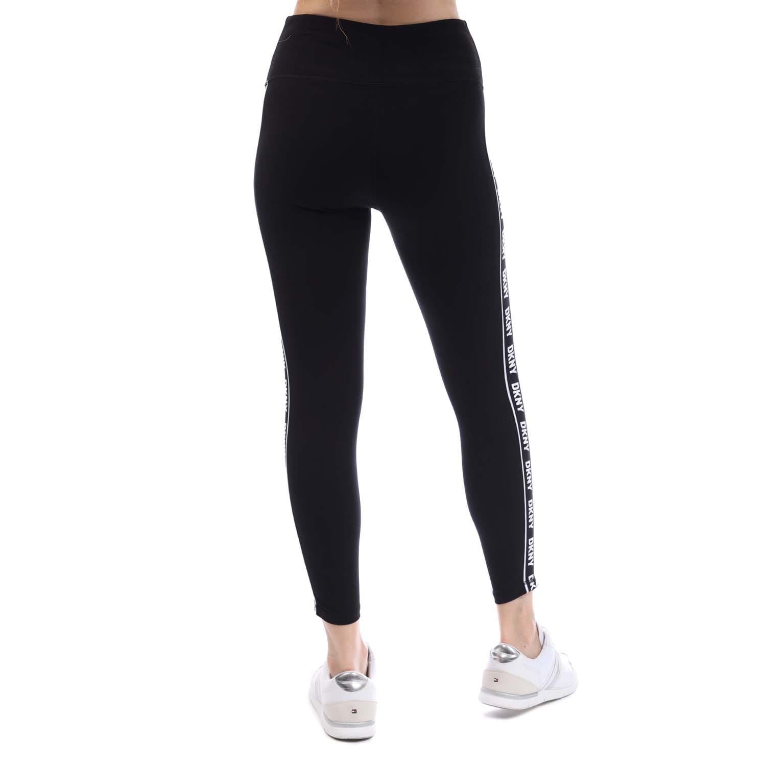 DKNY Two Tone Logo High waist Slim-Fit Legging