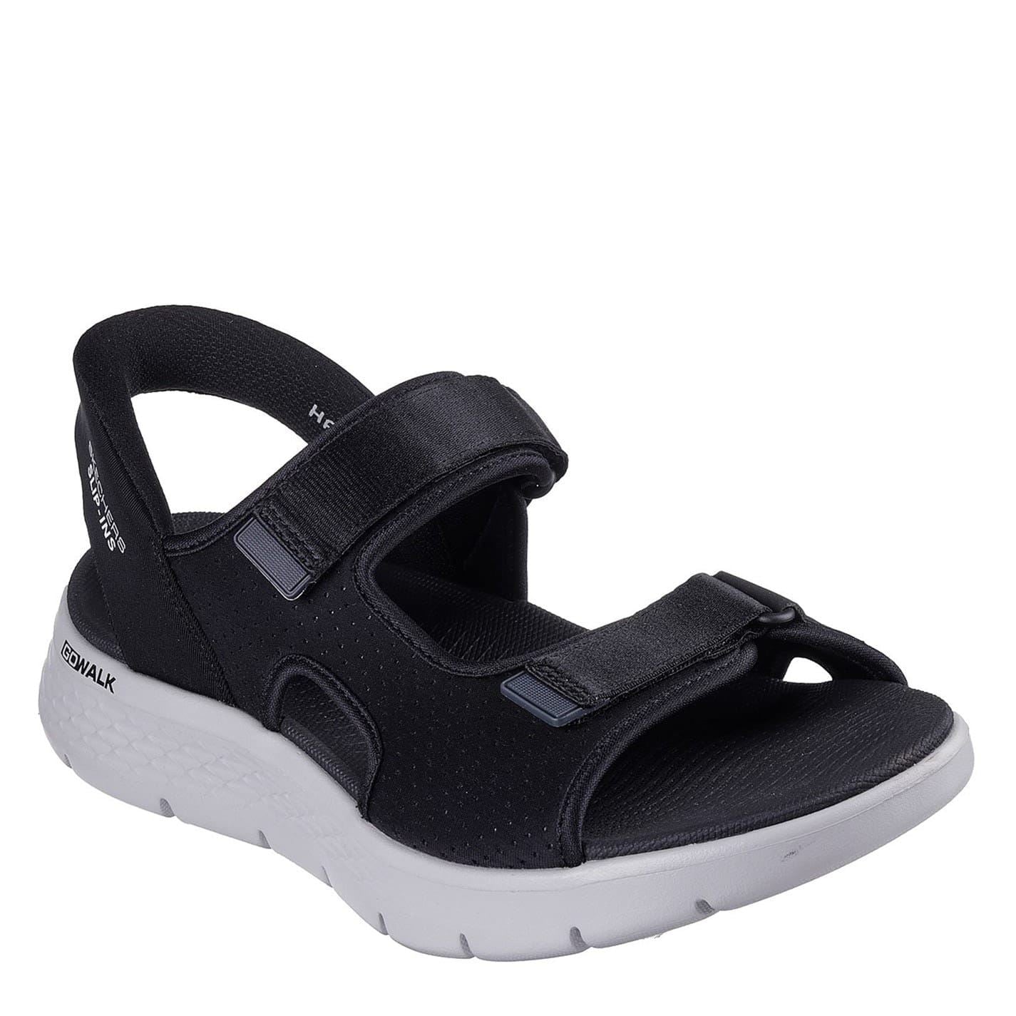 Skechers Slip Ins Open Toe Quarter Strap Slide Sandals