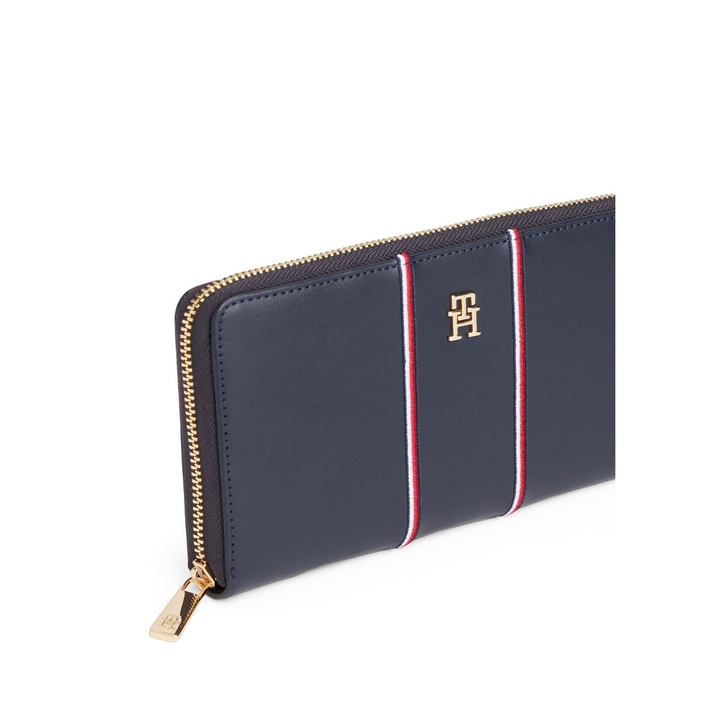 Tommy Hilfiger Icon Stripe Patterned Zip Around Wallet